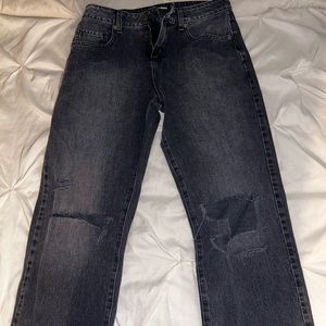 Baggy Ripped Black Jeans